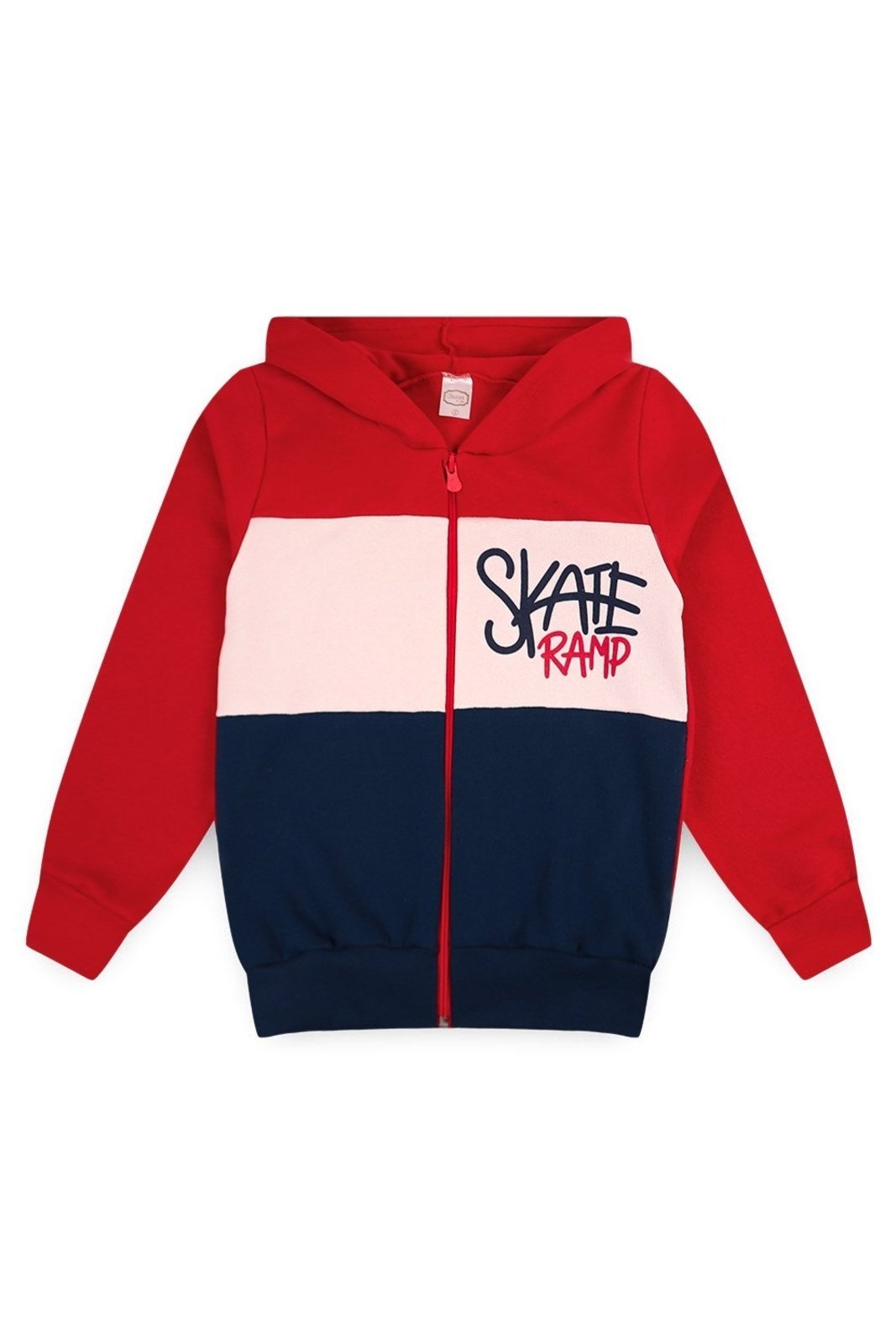 Infantil - Jaqueta Moletom Menino c/ Capuz e Zíper Skate Ramp
