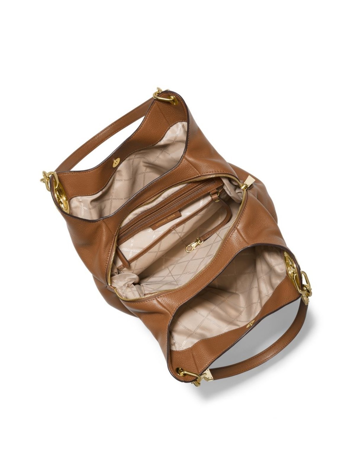 Vista 3 Bolsa Tote Lillie Média De Couro 30T9g0le3l230 caramelo caramelo