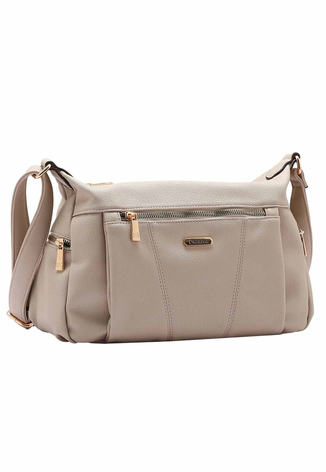 Bolsa Feminina Chenson Original Transversal Bege 3484918