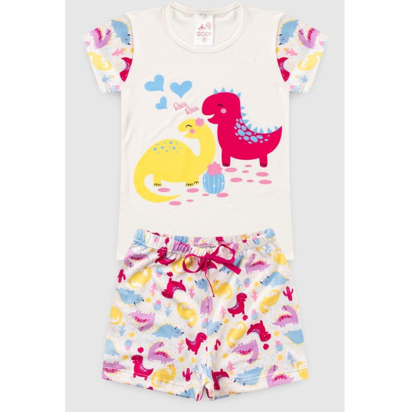 Pijama Menina Roar Roar Dino – Basbei