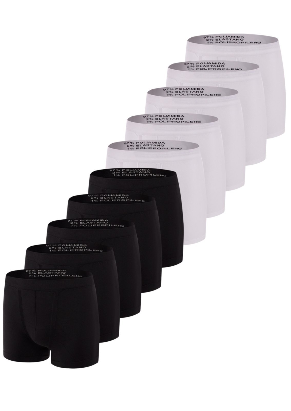 Kit com 10 Cuecas Boxer Trifil 4620 Branco