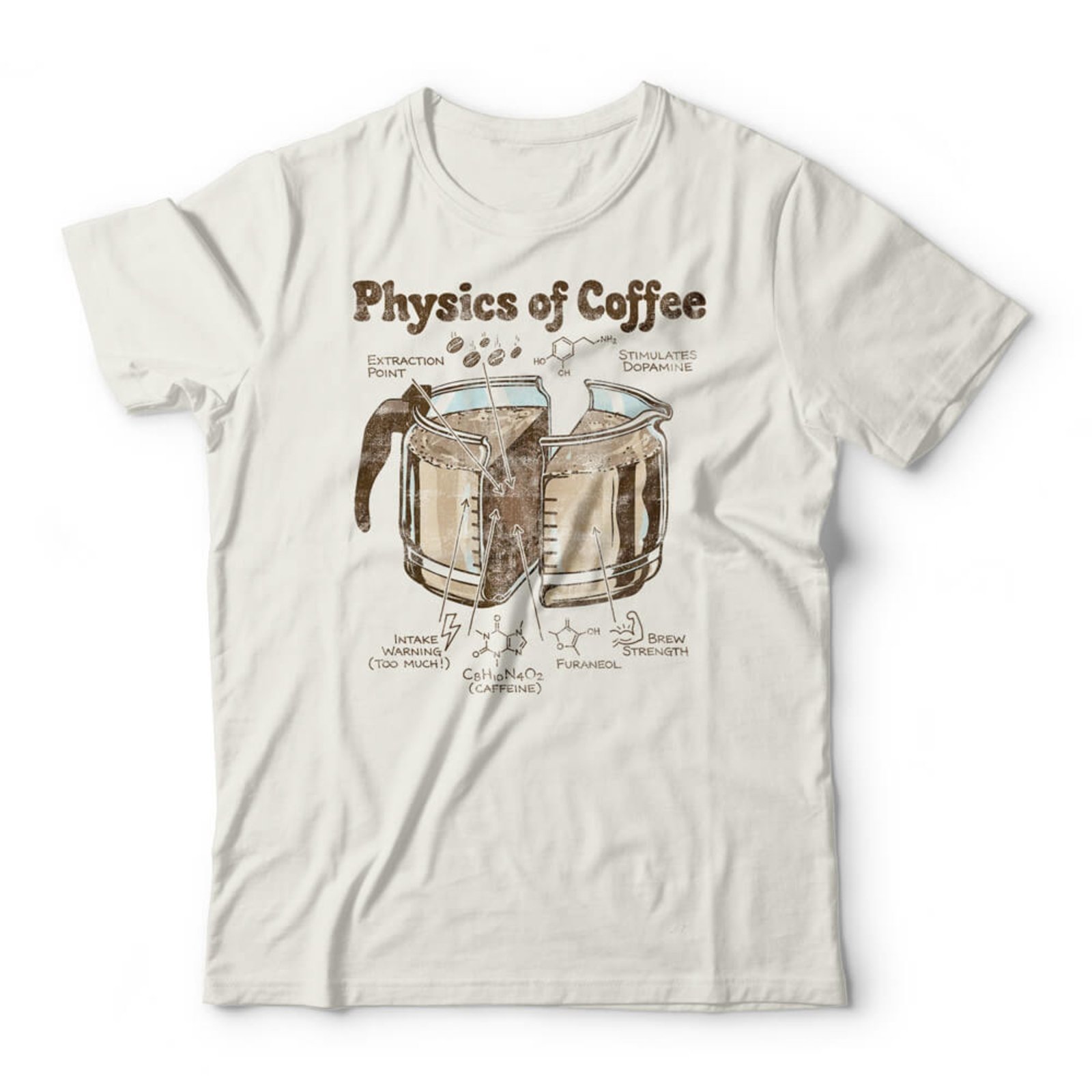 Camiseta Física Do Café - Off White