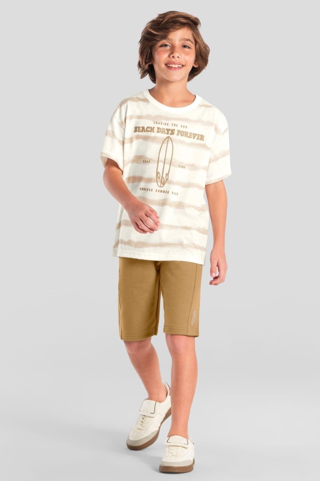 Infantil - Conjunto menino oversized de surf Brandili