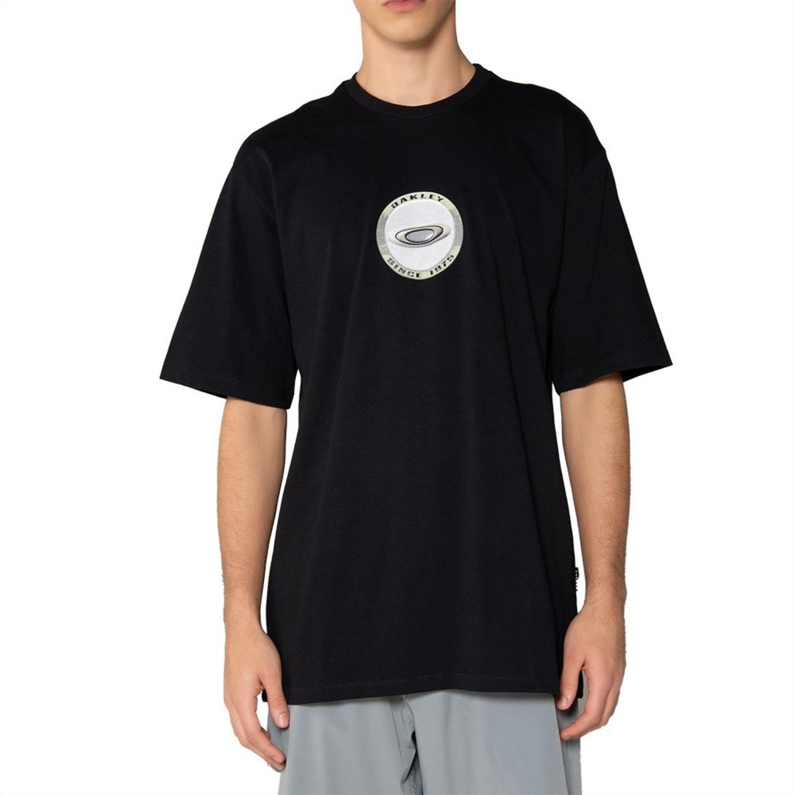 Camiseta Oakley Heritage Metal SM25 Masculina Blackout