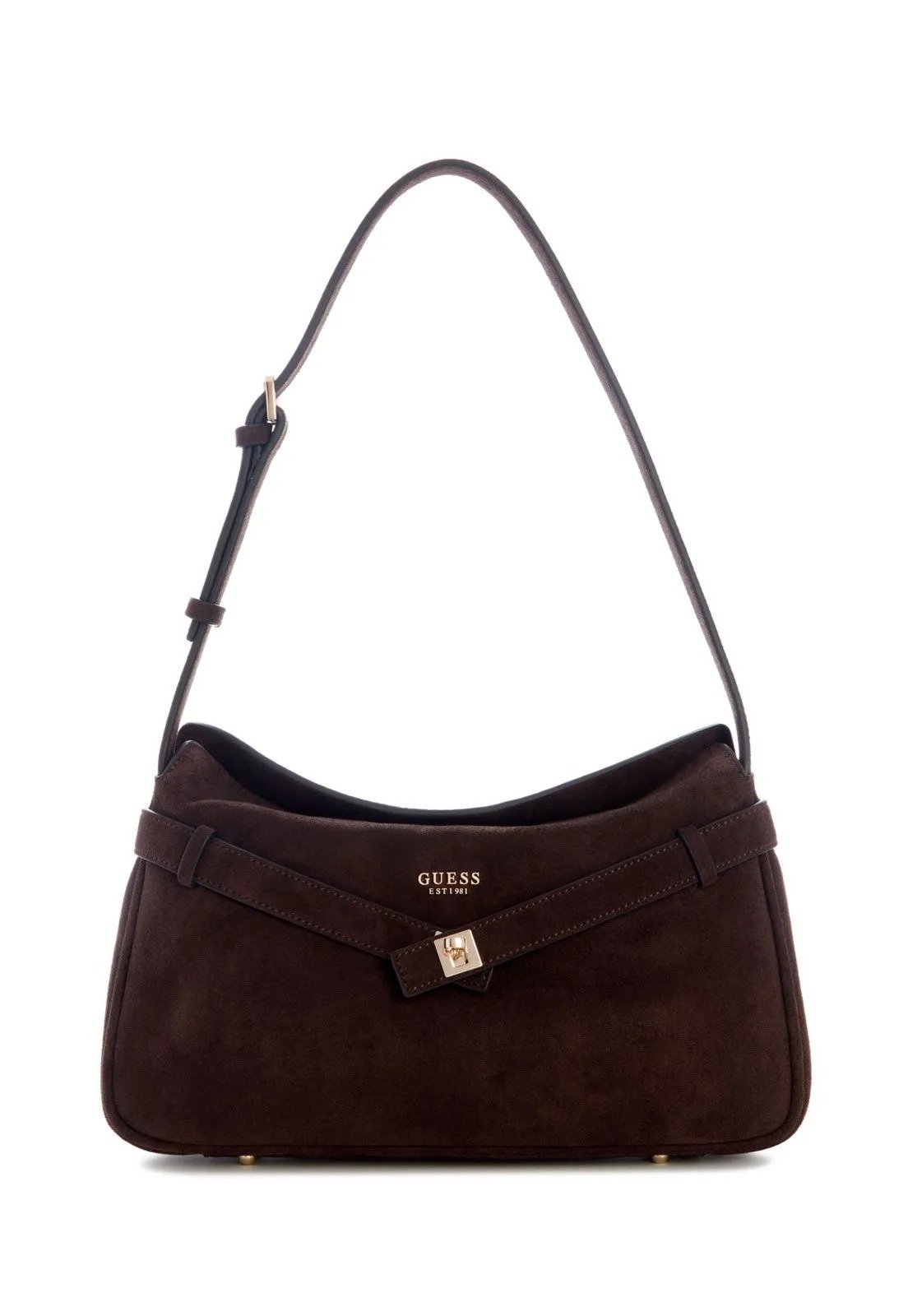 Bolsa Guess Ella Shoulder Marrom