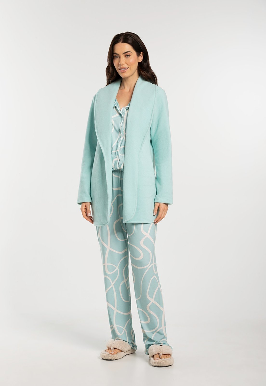 Casaco Teddy em Soft Fleece Térmico Feminino