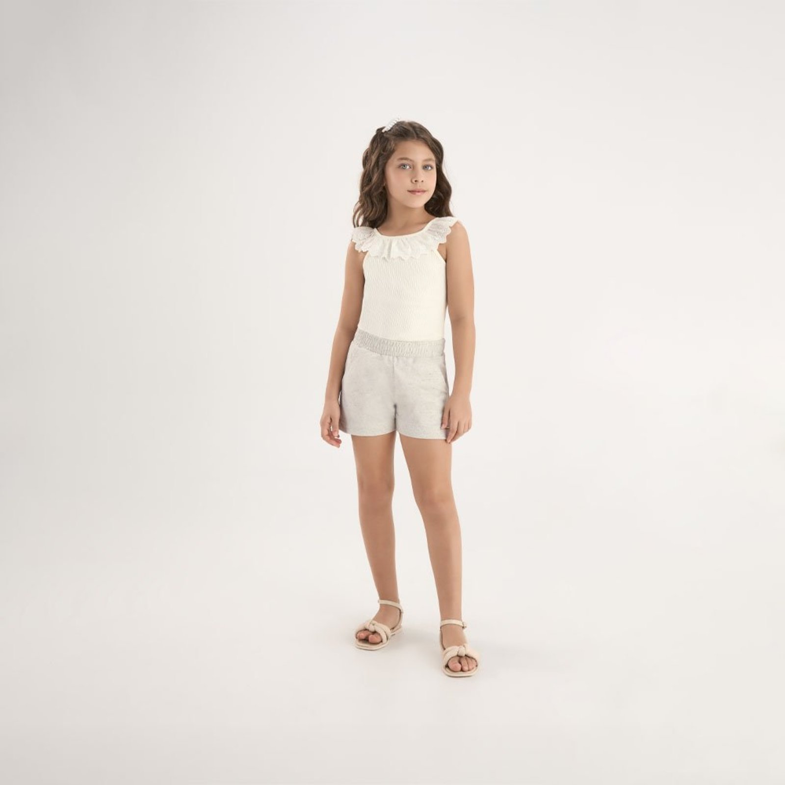 Infantil - Short Natural Pulla Bulla Menina - 53808-1331