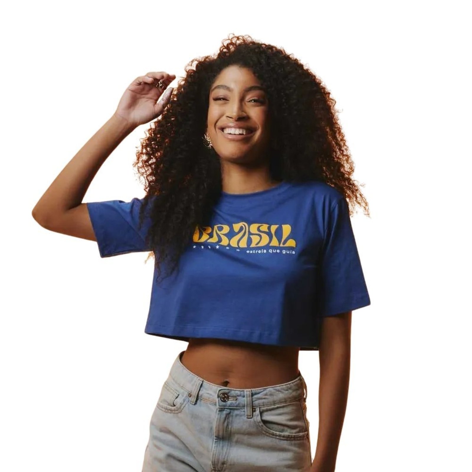 Cropped Braziline Brasil Agua Feminino