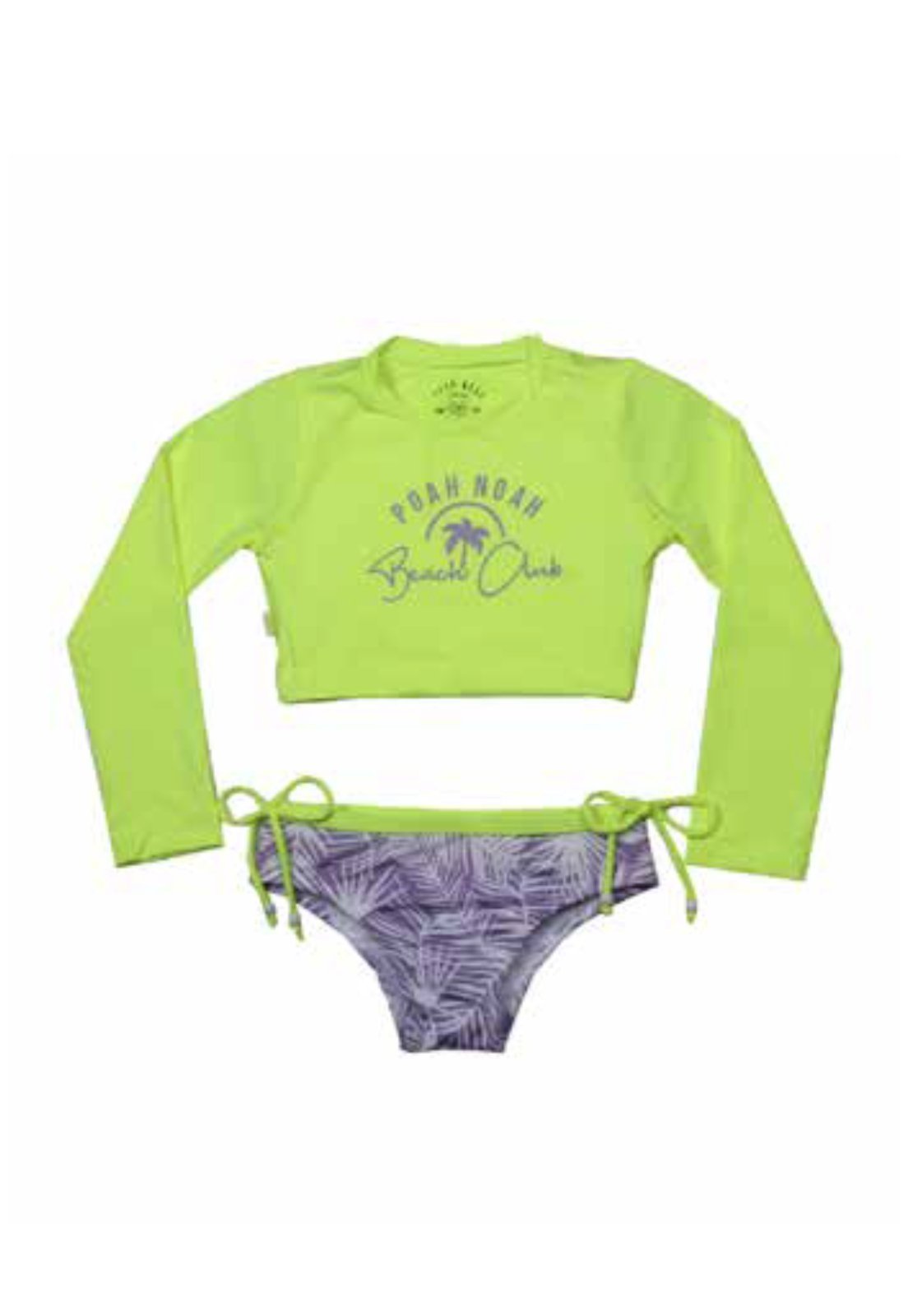Biquíni Cropped Neon Poah Noah 3 Amarelo