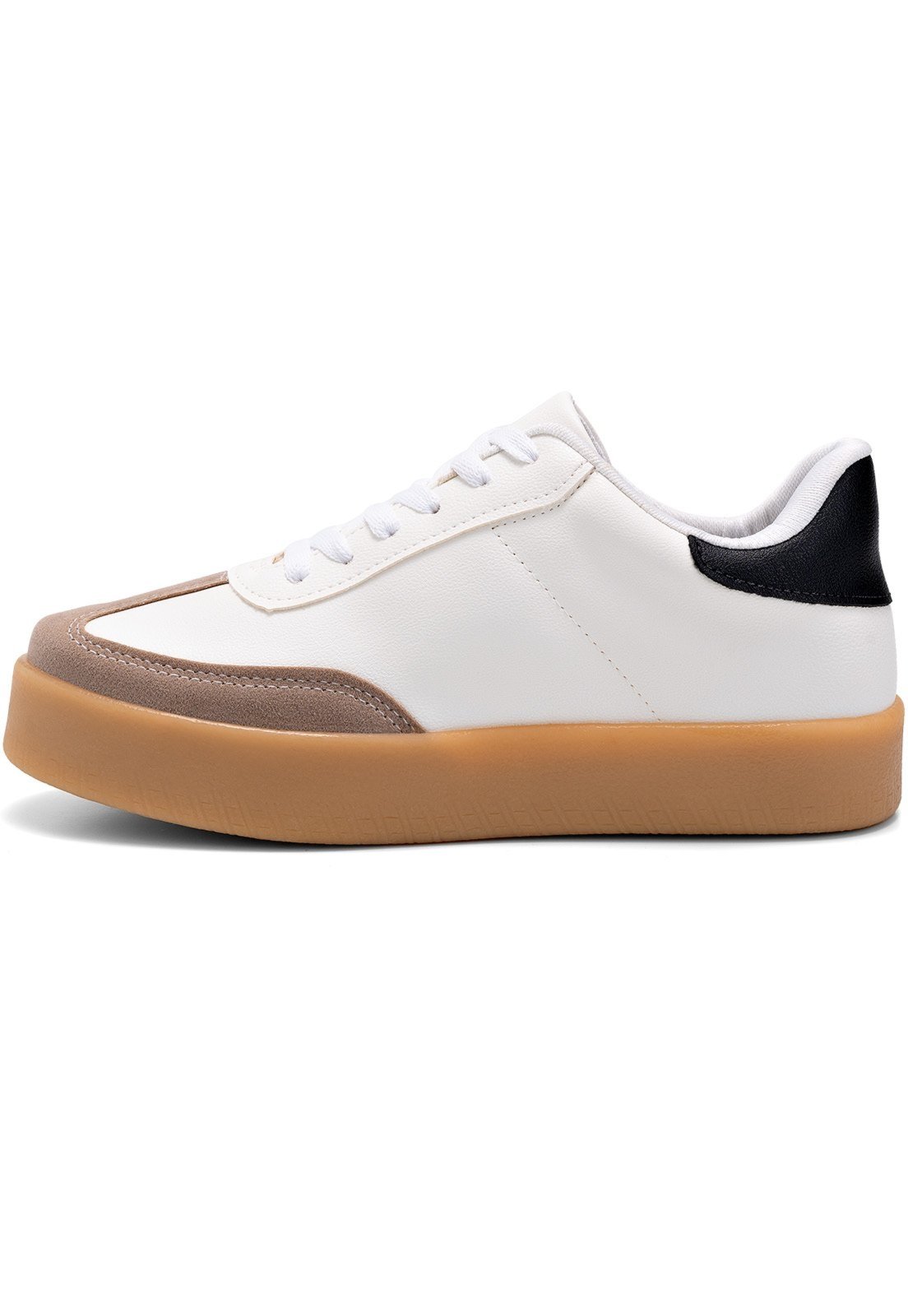 Vista 2 Tênis Feminino Lumiss Flatform Casual Confortável Moda Blogueira preto LUMISS preto