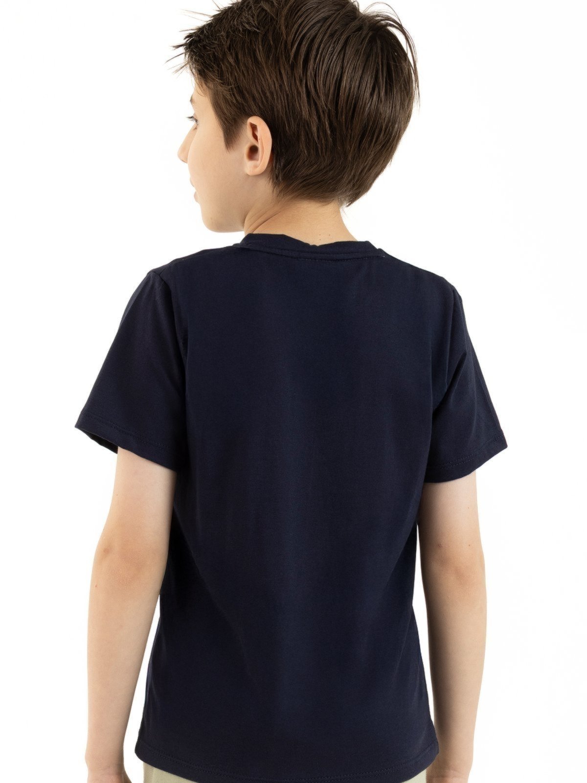 Vista 3 Infantil - Camiseta Curta de Verão Menino Skatista em Órbita Magicamente Magicamente Kids branco Magicamente Kids branco