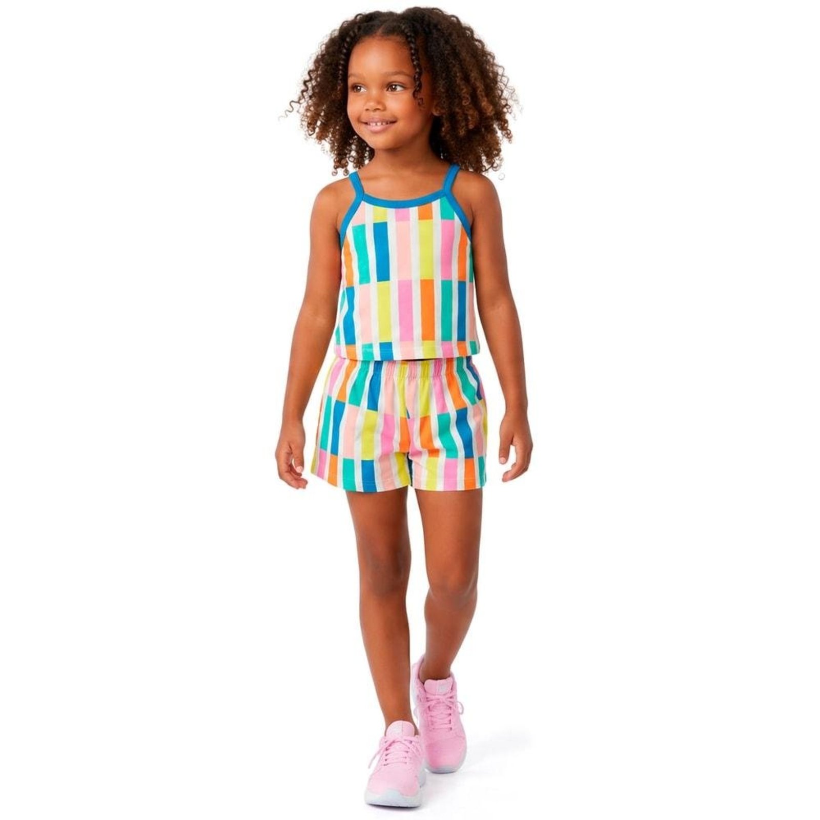 Infantil - Conjunto Menina Listra Collor Branco Alphabeto