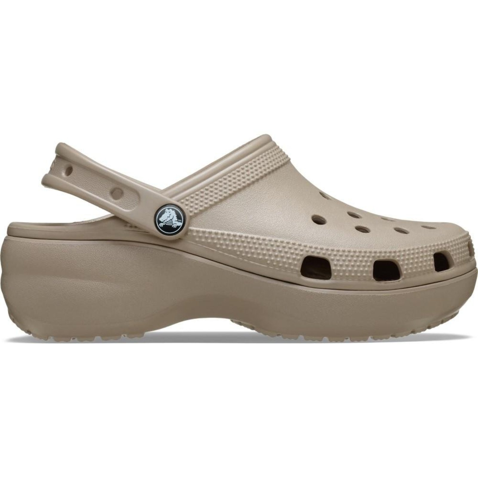 Sandália Crocs Classic Platform Clog TAUPE Marrom