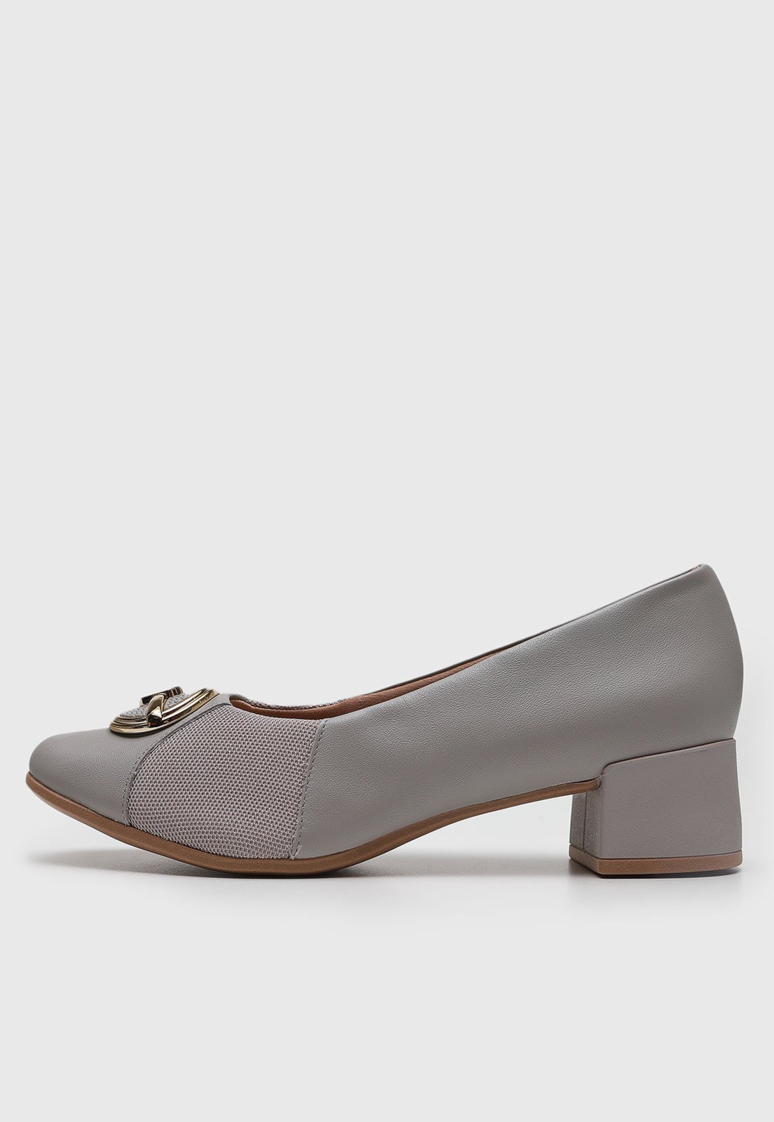 Scarpin Usaflex Baixo Cinza
