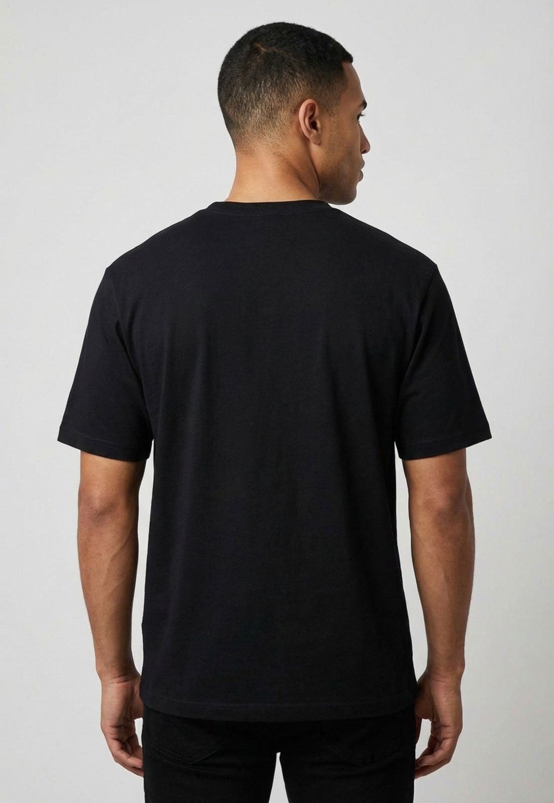 Vista 3 Camiseta Masculina Aeropostale Oversized Preta preto Aeropostale preto