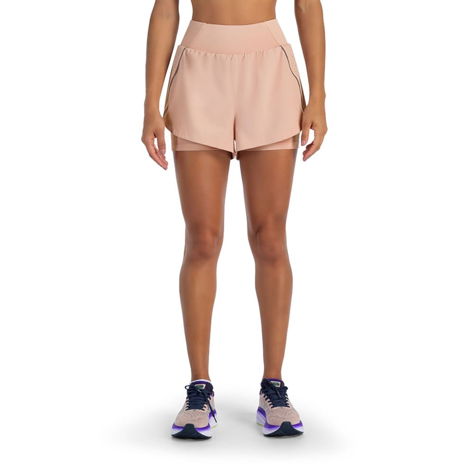 Short Ultra 2 em 1 Olympikus Feminino GG Bege