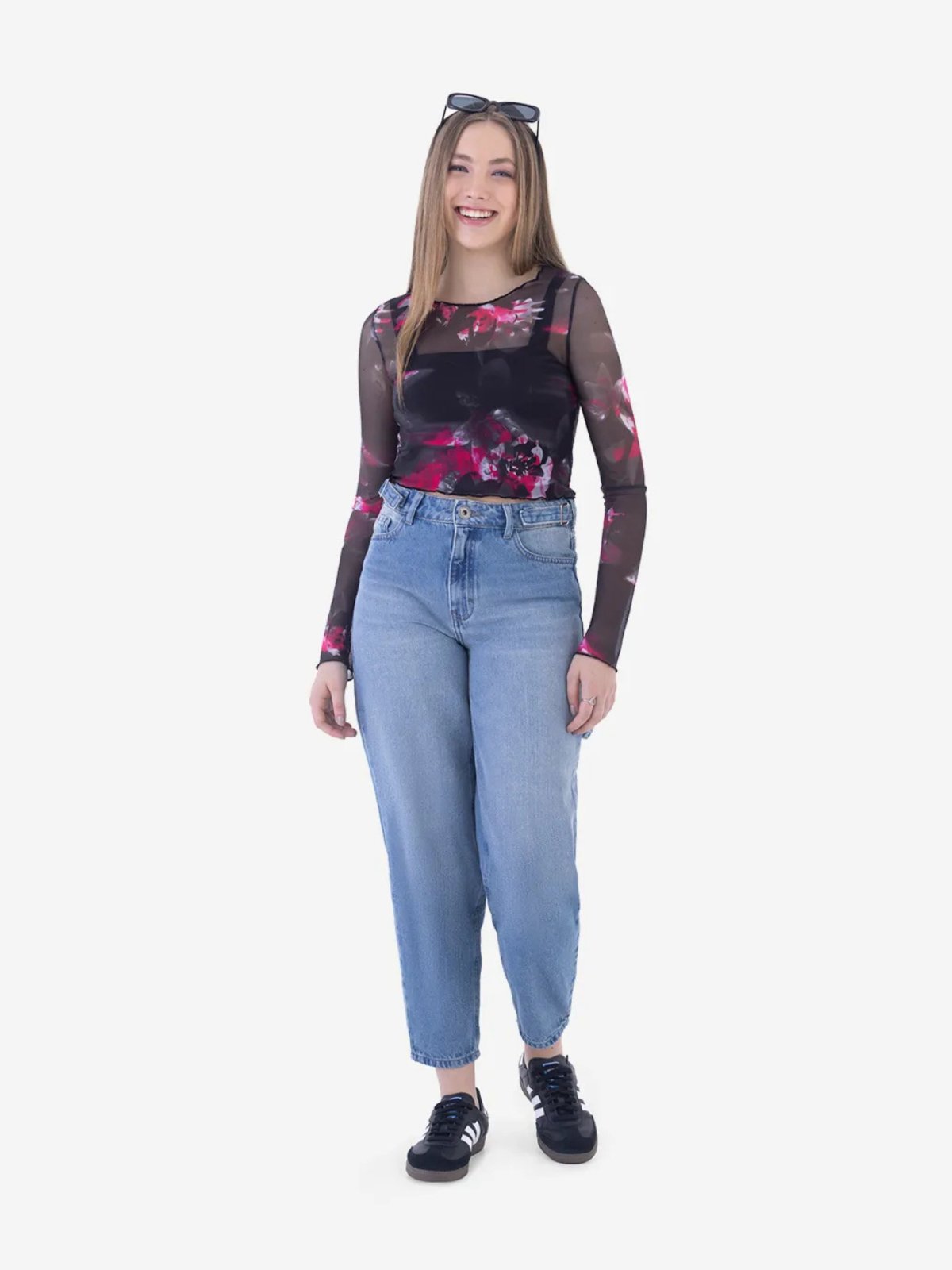 Infantil - Conjunto Menina Blusa Manga Longa E Top Em Tule E Algodão Malwee