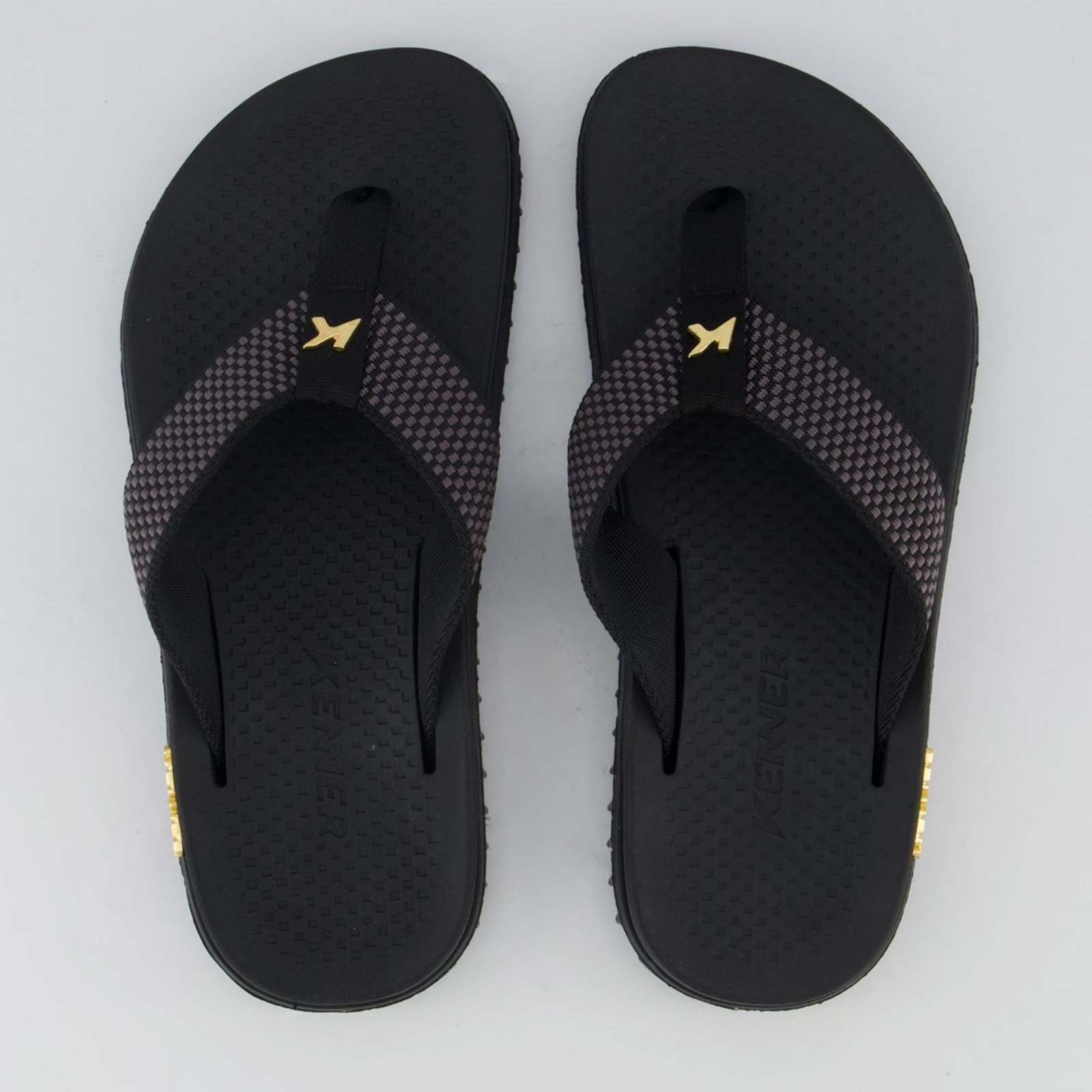 Chinelo Kenner K Pro Dots Preto e Cinza