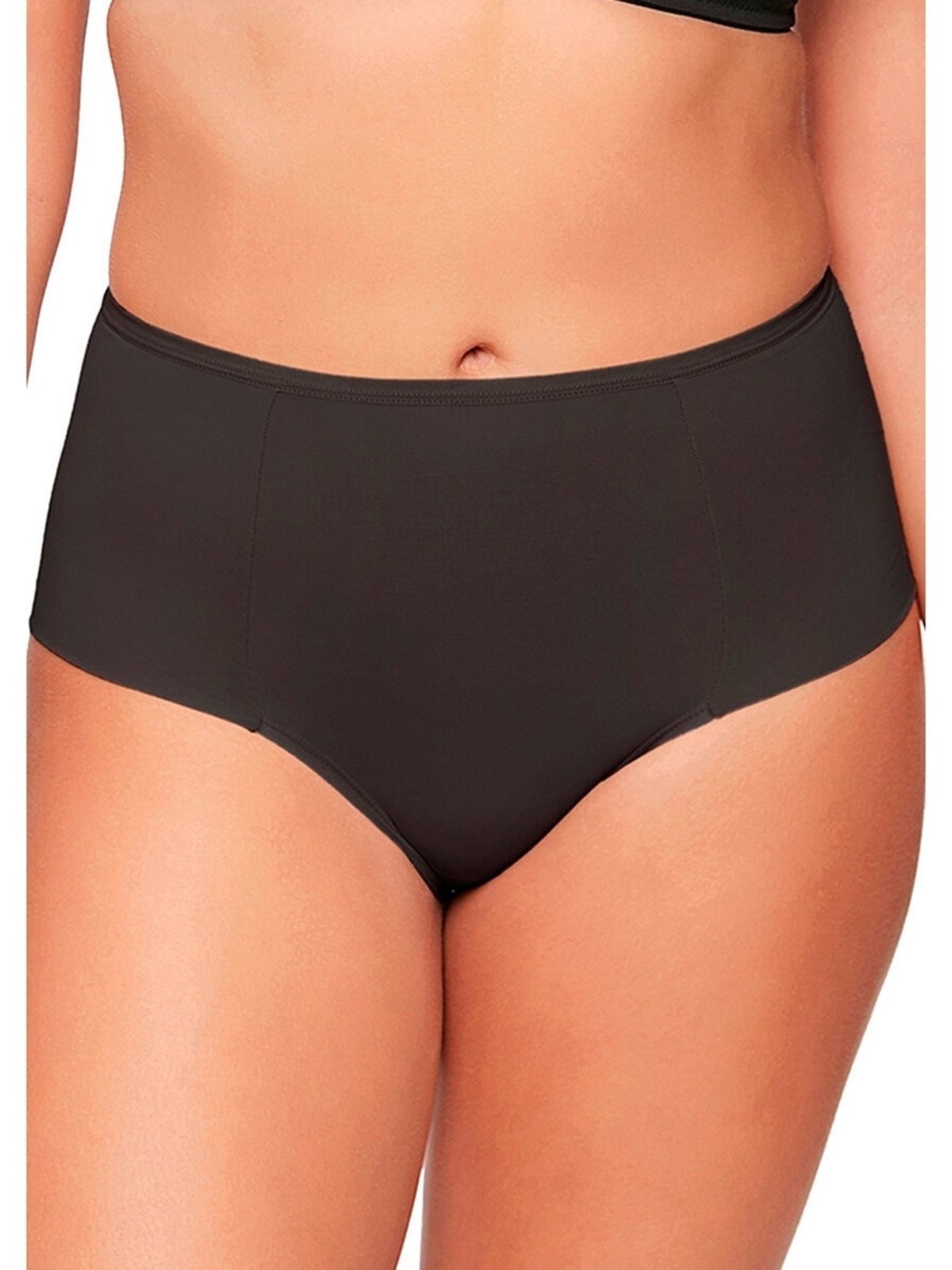 Vista 3 Kit com 4 Calcinhas Alta Blissy Maxi Triumph 24965 preto Triumph preto