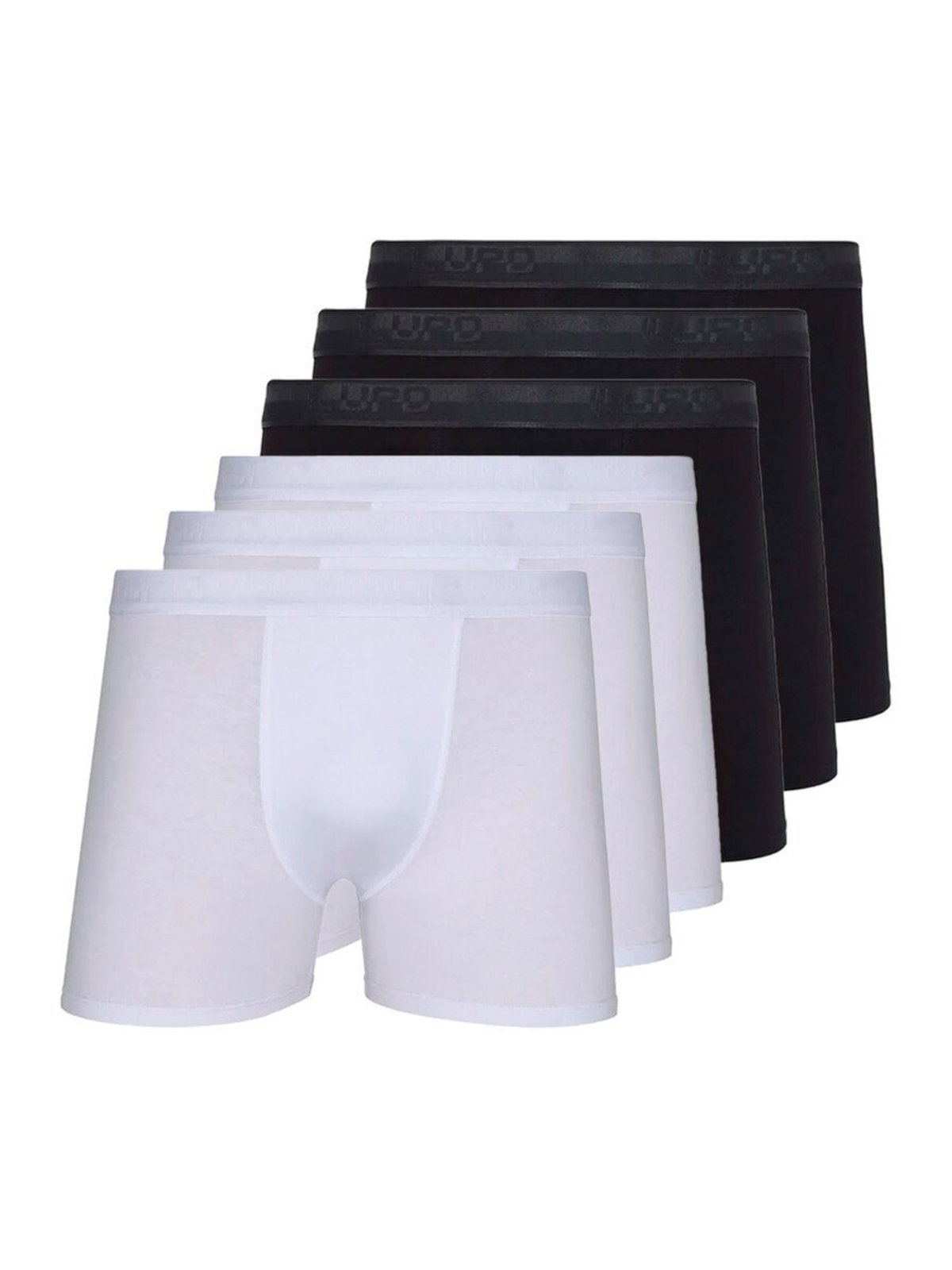 Kit com 6 Cuecas Boxer Lupo 784-017 Branco