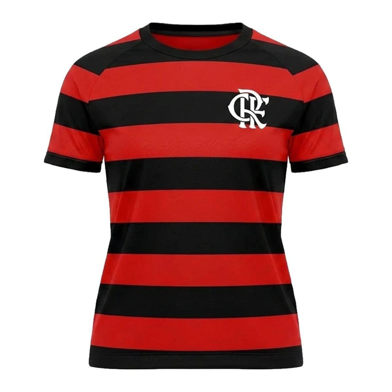 CAMISA FLAMENGO HOME - FEMININA ADULTO VERMELHO/PRETO