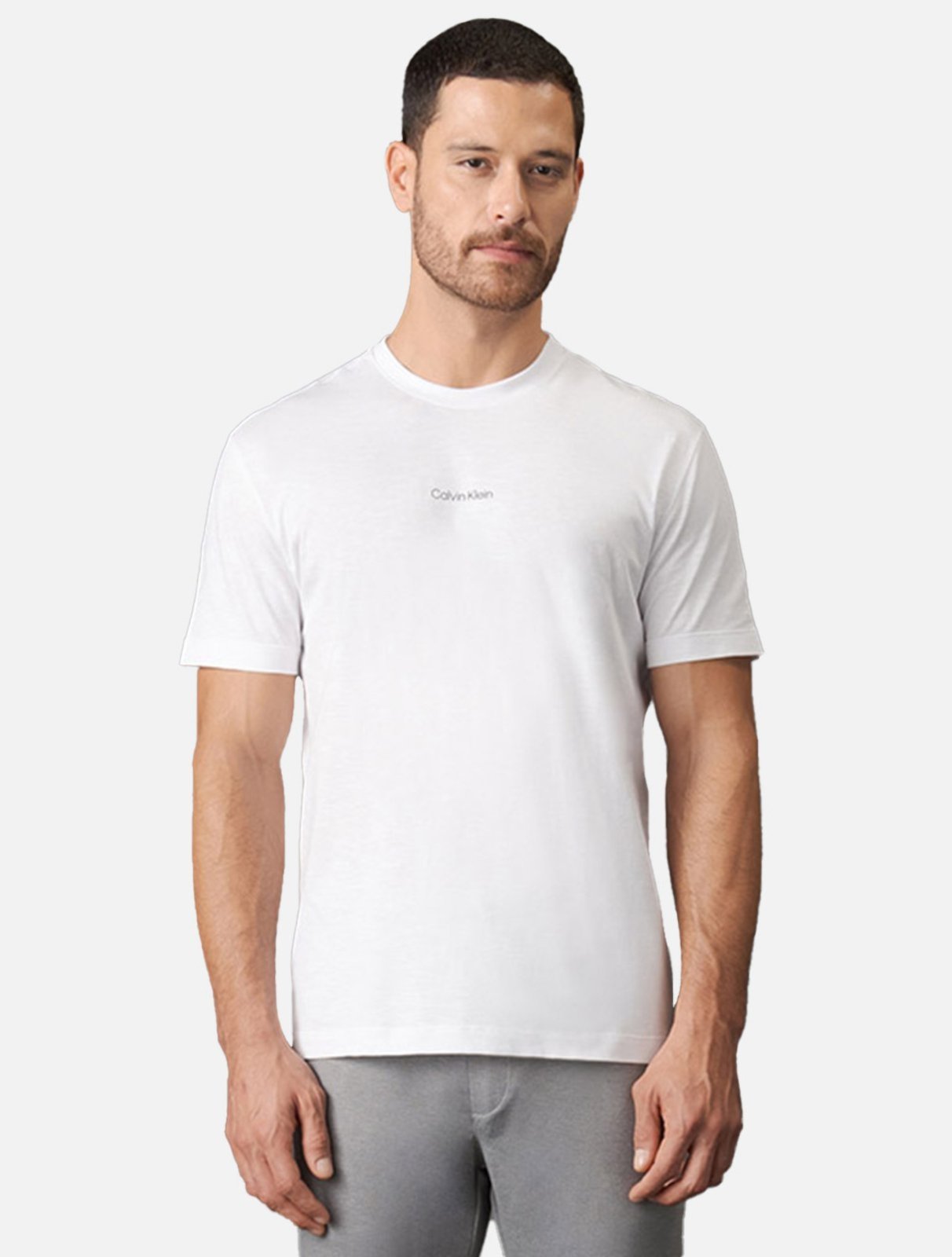 Camiseta Calvin Klein Masculina Regular Branca