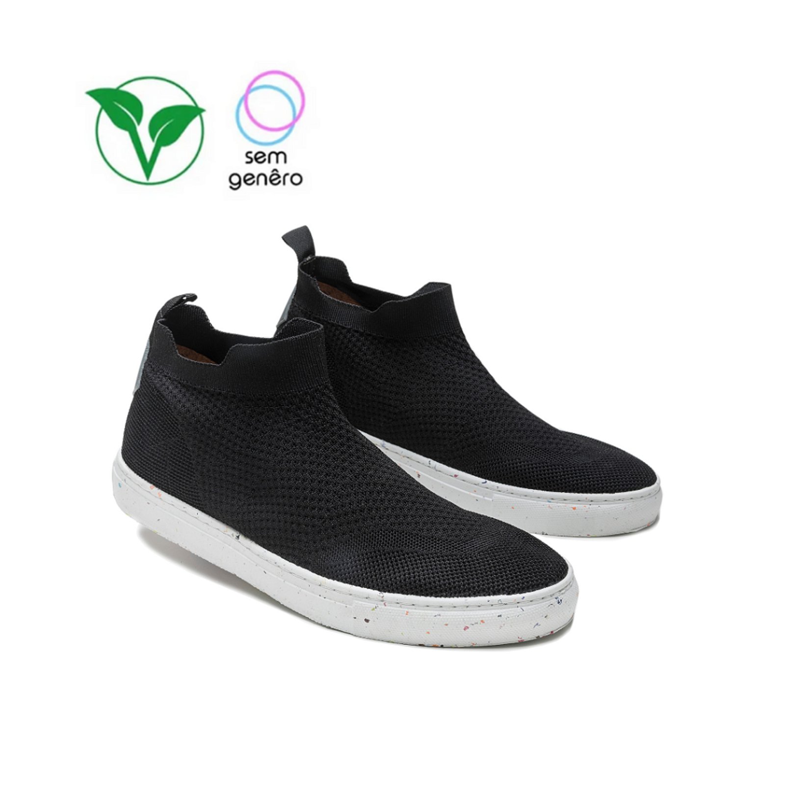 Tênis Unissex Arcas Bear Knit Phoenix Cluster Preto