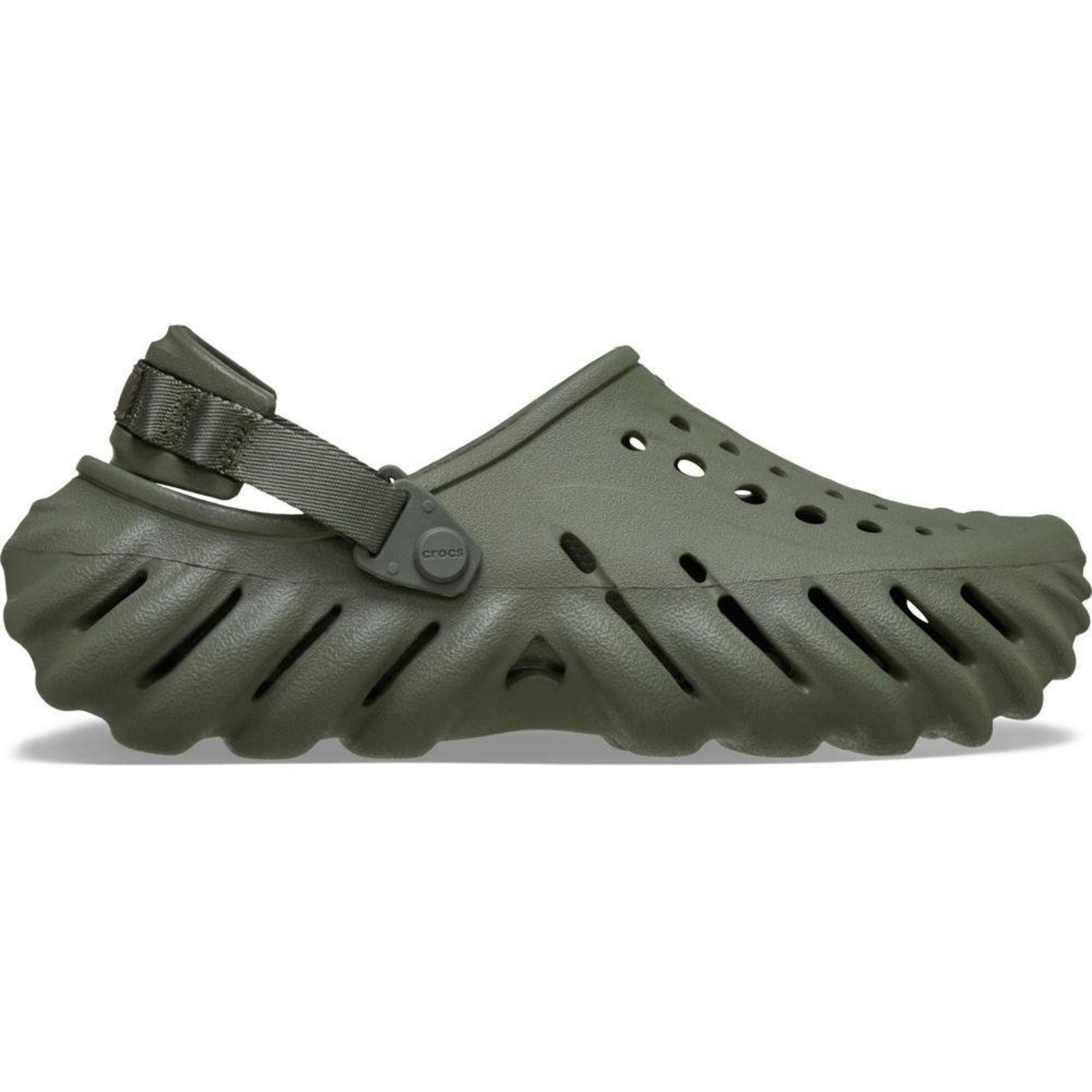Sandália Crocs Echo Clog Dusty Olive Verde