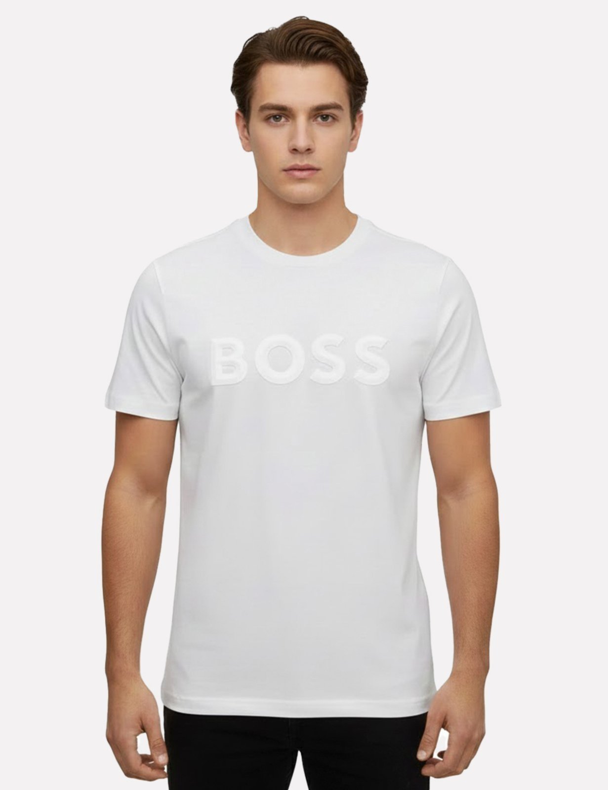 Camiseta Hugo Boss Masculina Regular Tee Iconic Zone Branca