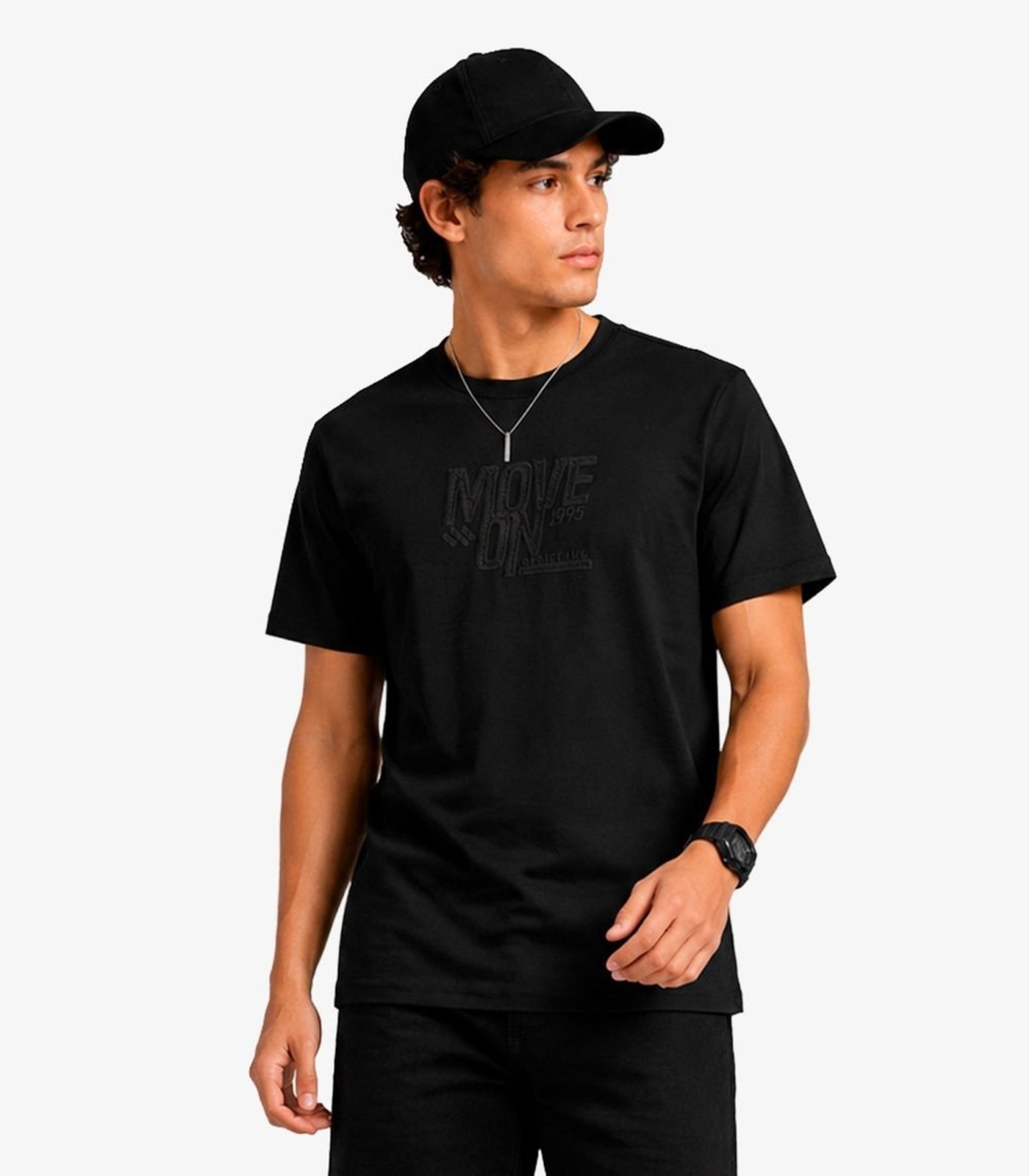 Infantil - Camiseta Masculina Estampa Com Relevo Minty Preto