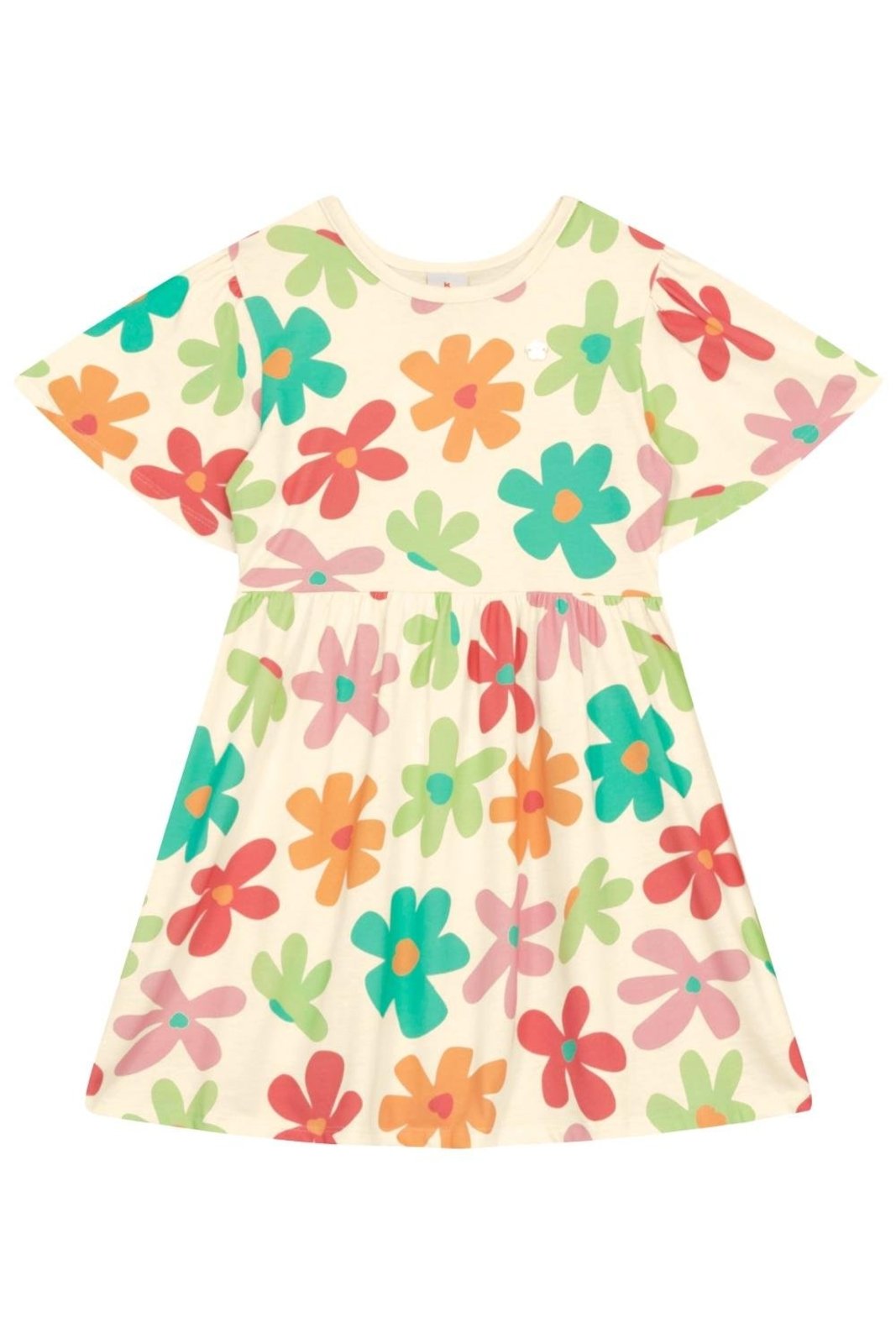 Infantil - Vestido menina em meia malha Brandili