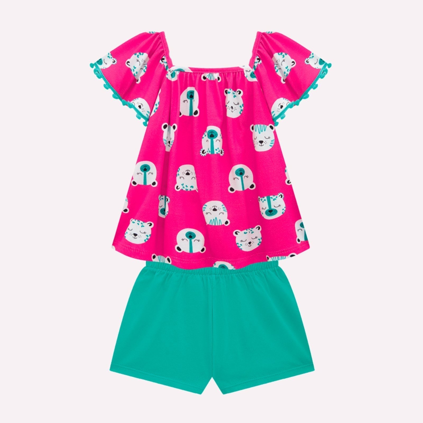 Infantil – Conjunto Menina em Algodão Kyly