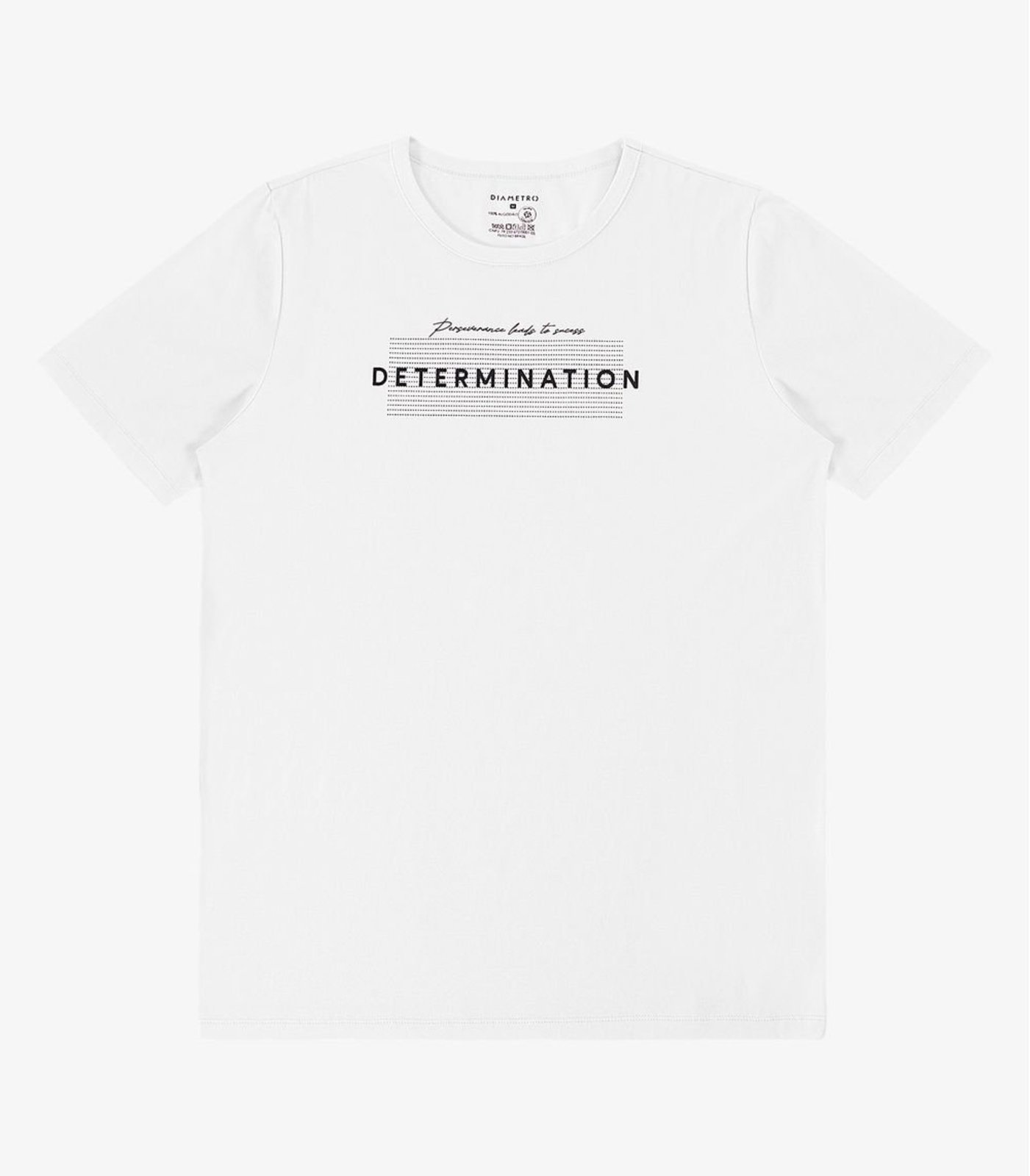 Camiseta Meia Malha Masculina Diametro Branco