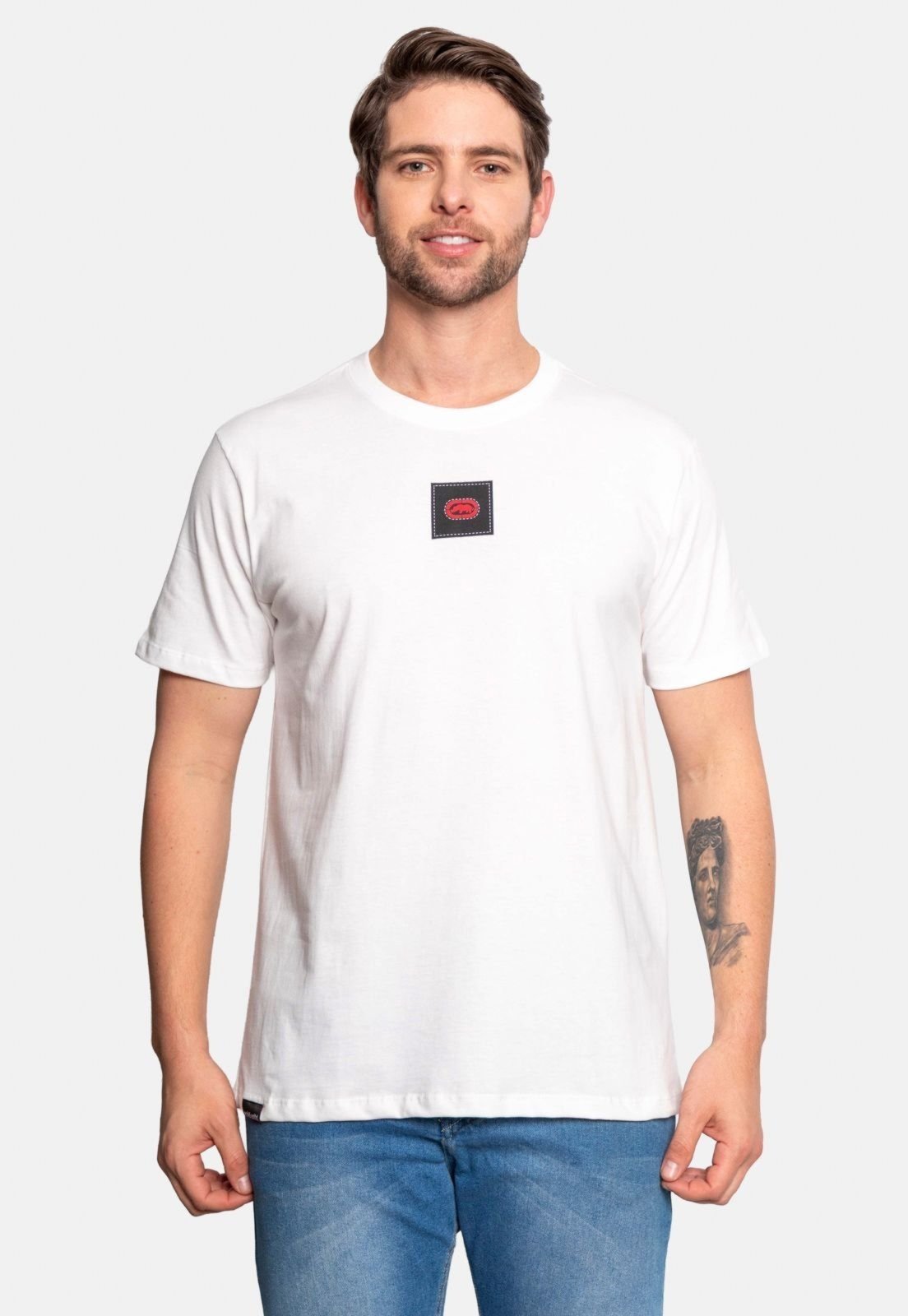 Camiseta Ecko Estampada Branca