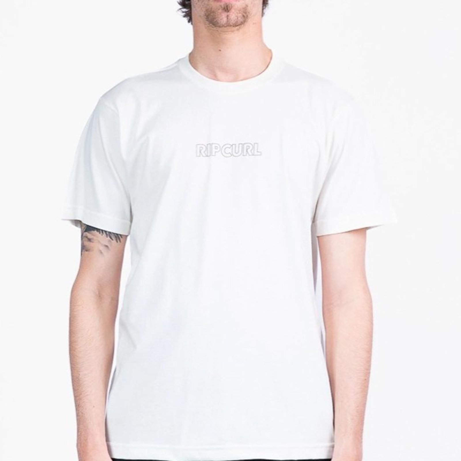Camiseta Rip Curl Outline WT26 Masculina Bone
