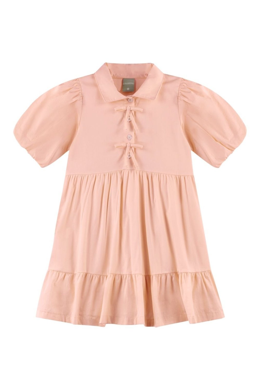 Infantil – Vestido Menina Laços Colorittá Rosa