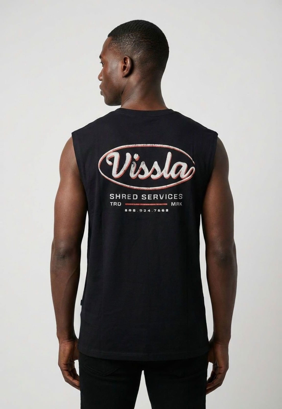 Vista 3 Regata Masculina Vissla Shred Services Preta preto Vissla preto