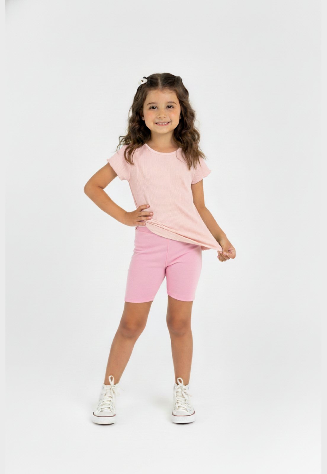 Infantil - Blusa em Ribana Guloseima Rosa