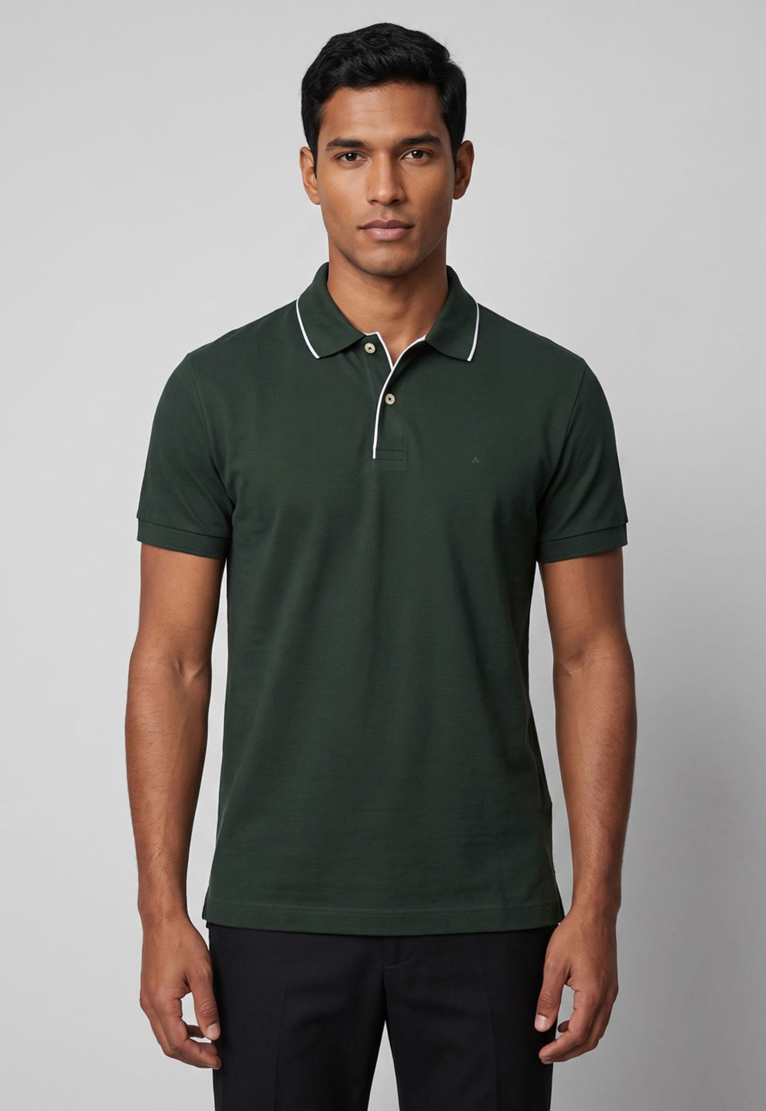 Polo Masculina Aramis Gola Tradicional Verde