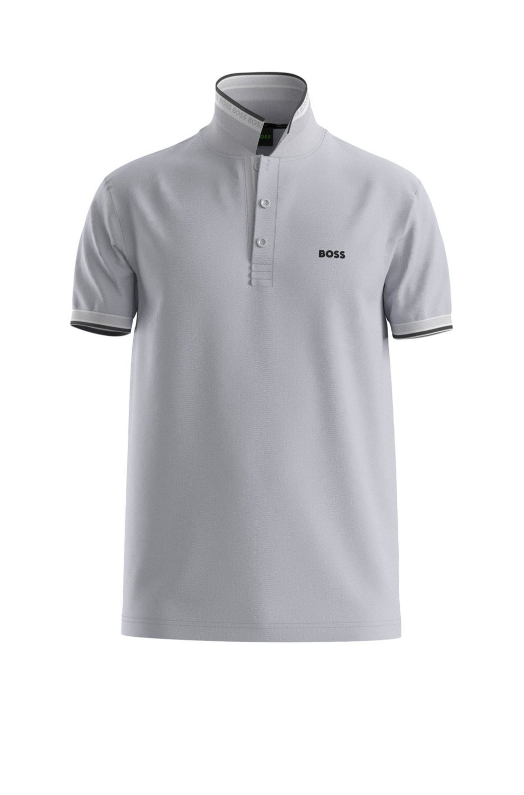 Polo De Algodão Com Logo Por Baixo Do Colarinho