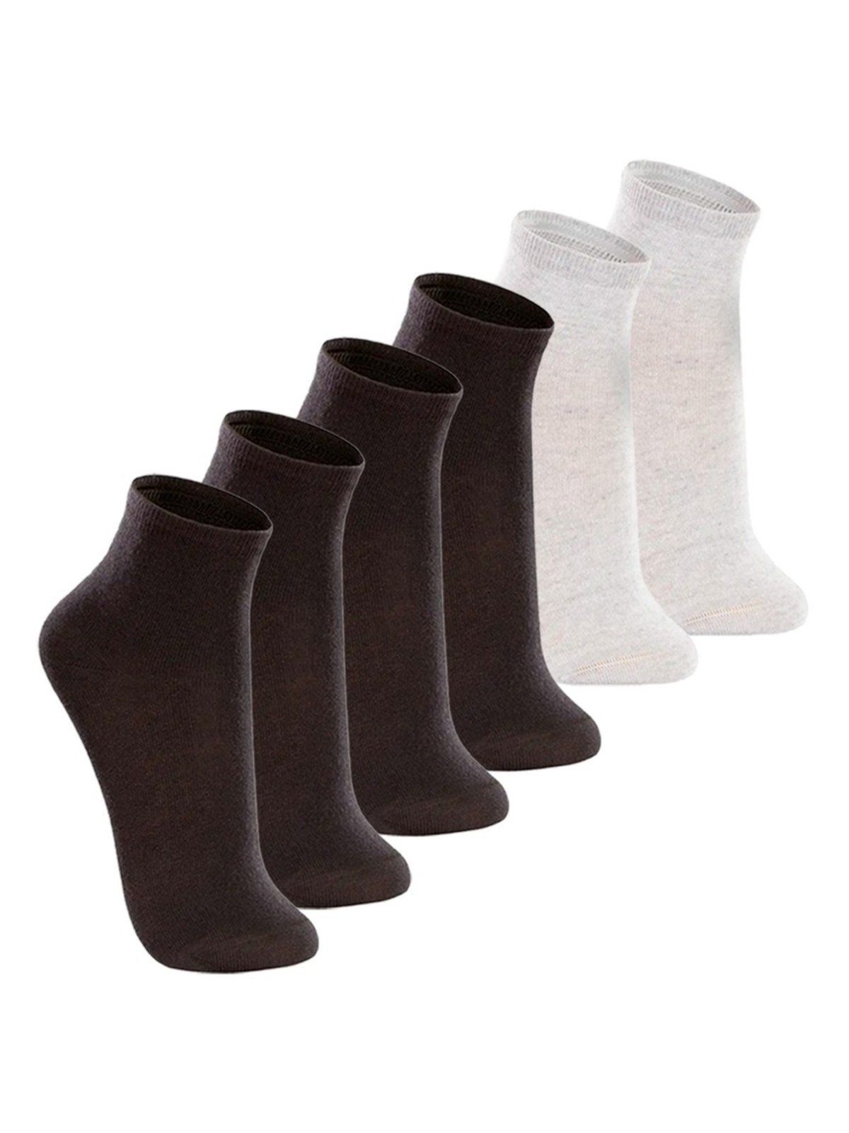 Vista 2 Kit com 6 Pares de Meias Cano Médio Lupo preto Lupo preto