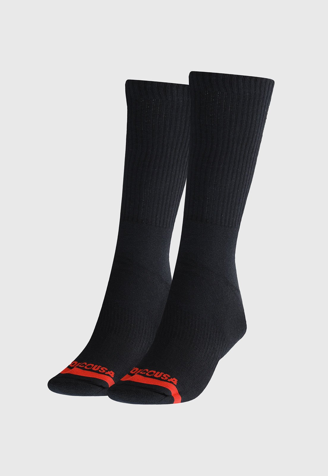 Vista 2 Meia Canelada DC Shoes Cano Alto Logo Preta preto DC Shoes preto