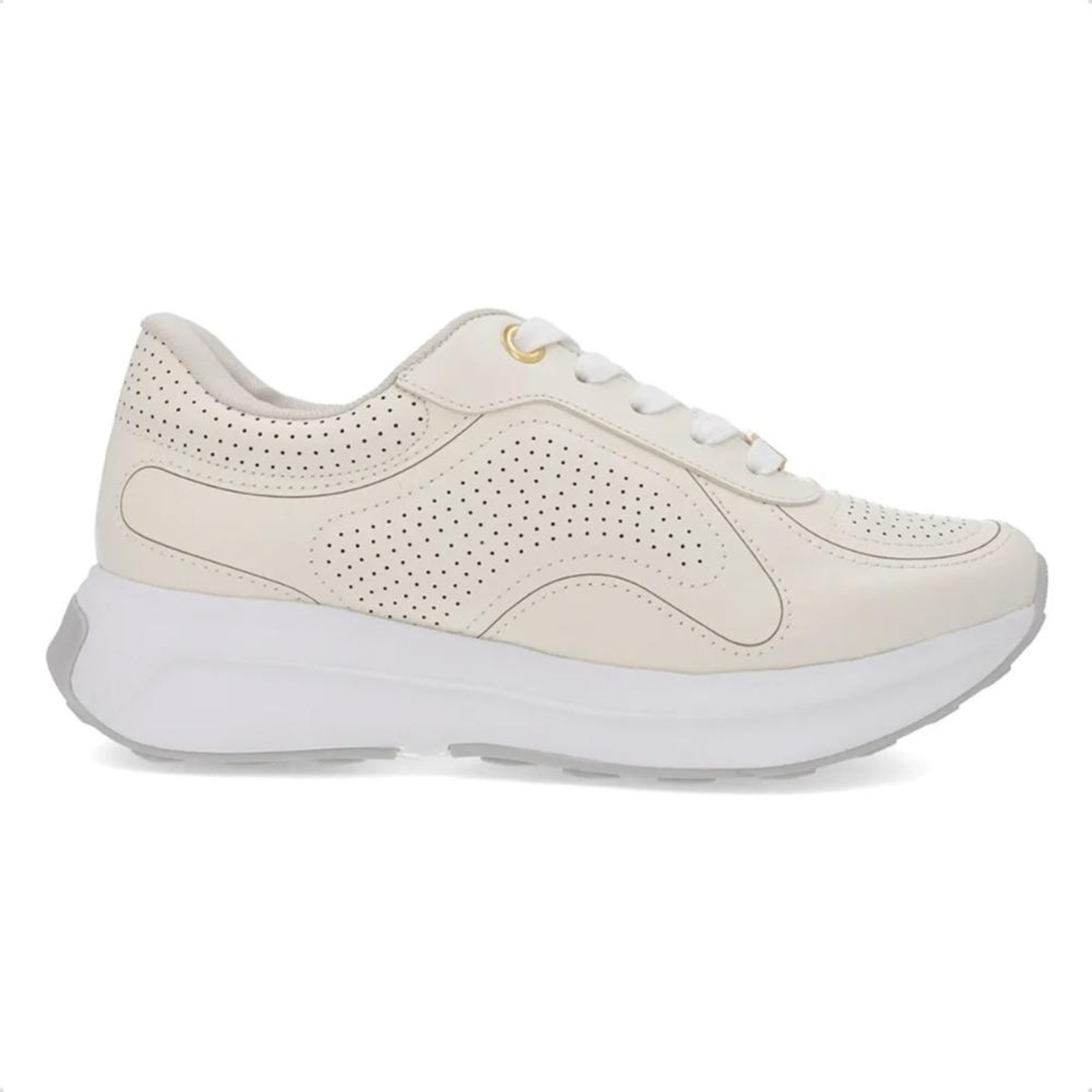 Vista 2 Tênis Usaflex Feminino Couro Casual AK1004 preto Usaflex preto