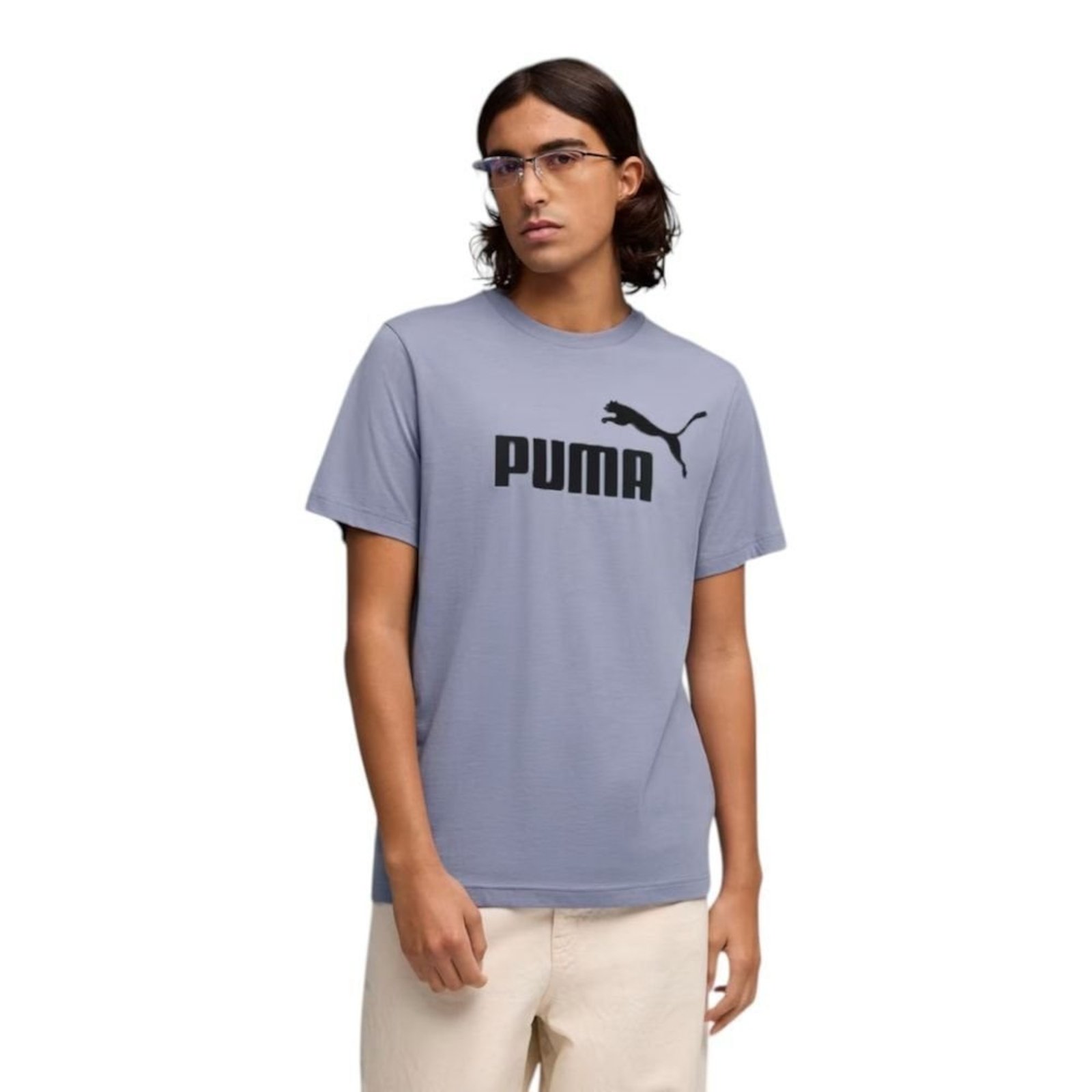 Camiseta Puma Ess No 1 Logo Masculina - Cinza - Puma