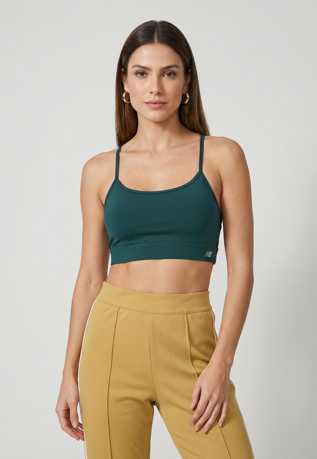 Top Feminino New Balance Basic Yoga Verde