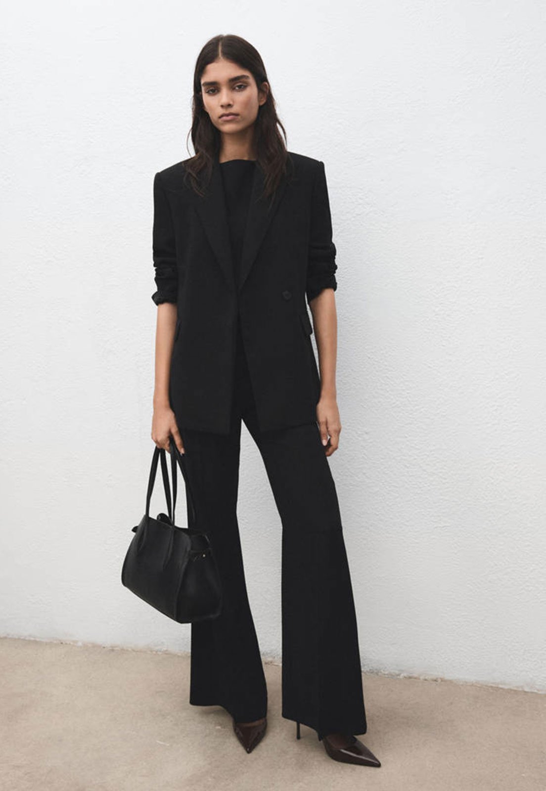 Blazer Feminino Mango Iguana Preto