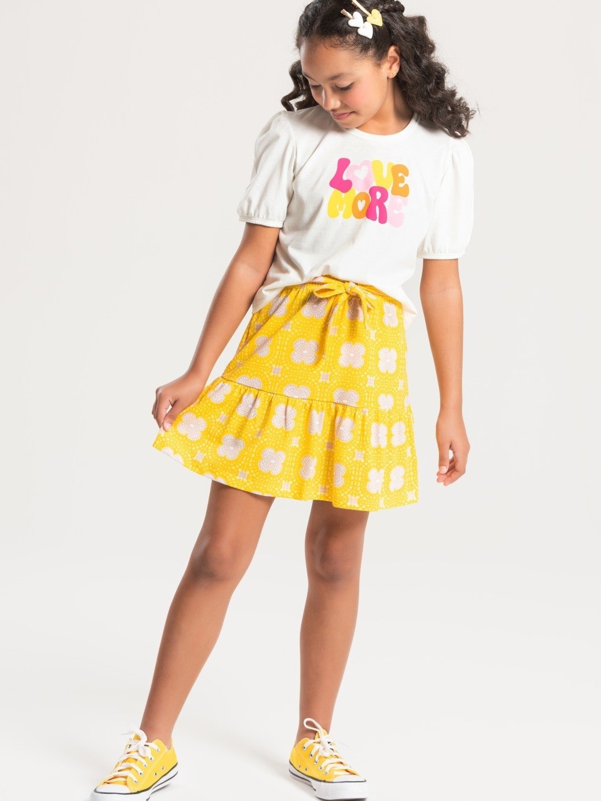 Vista 3 Infantil - Conjunto Platinum Mangas Bufantes branca Miniature Kids branco Miniature Kids branco