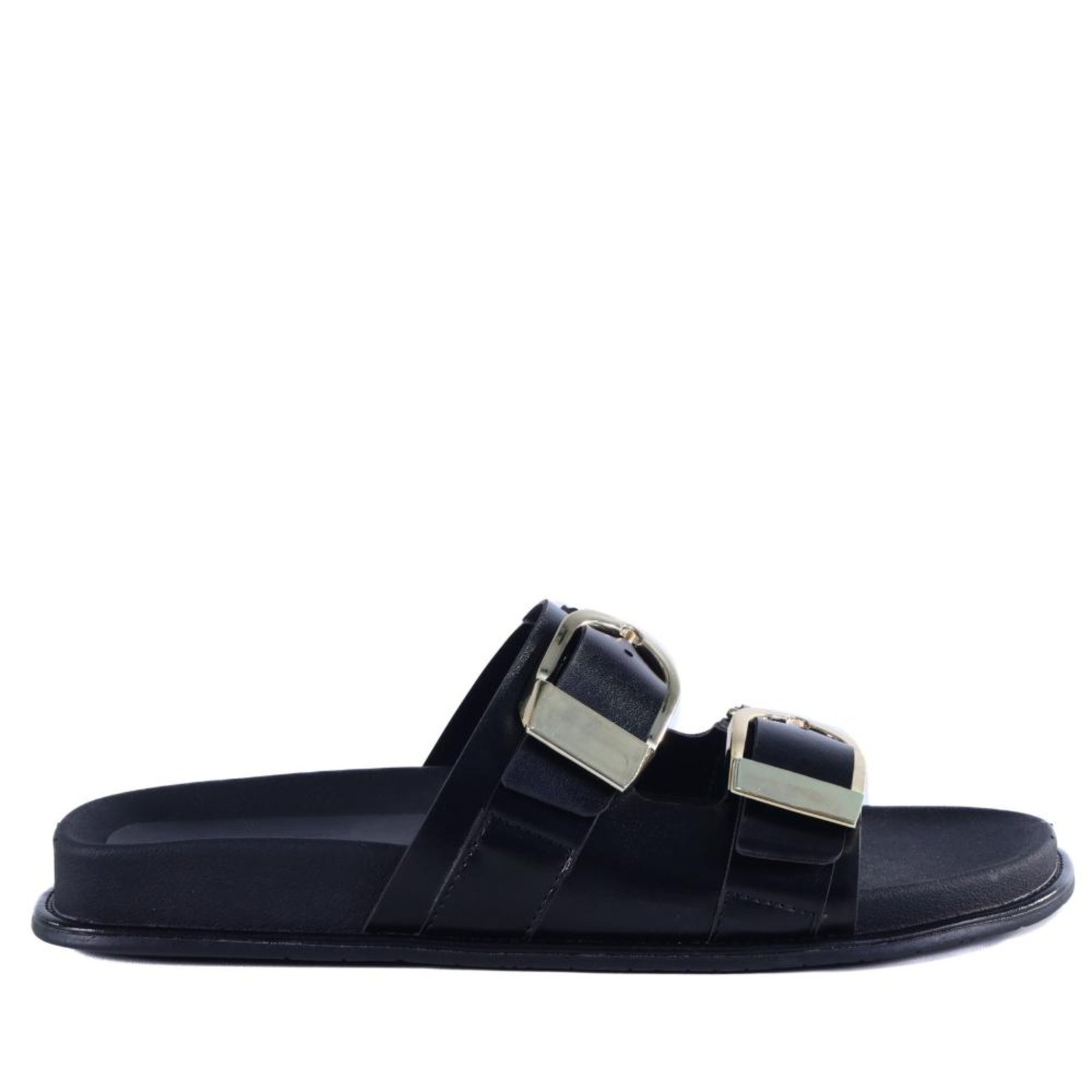 Papete Feminina Zariff com Maxi Fivelas 50471-90894 Preto Incolor