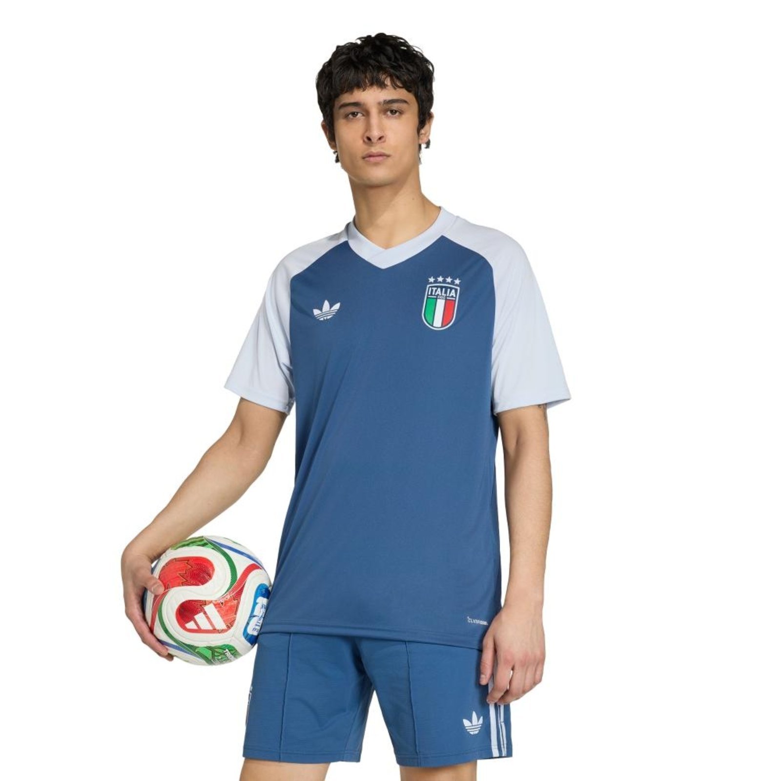 Camisa Pré-Jogo II Itália 26 adidas Performance Azul