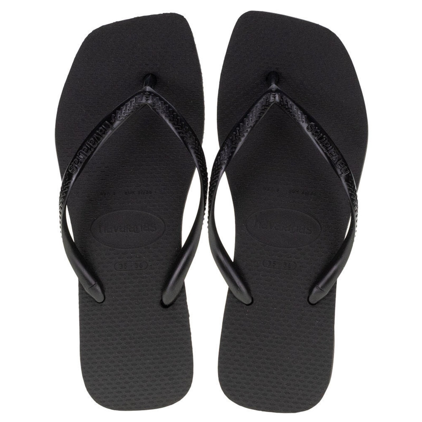 Chinelo Feminino Slim Square Havaianas - 4148301 0098301 Preto